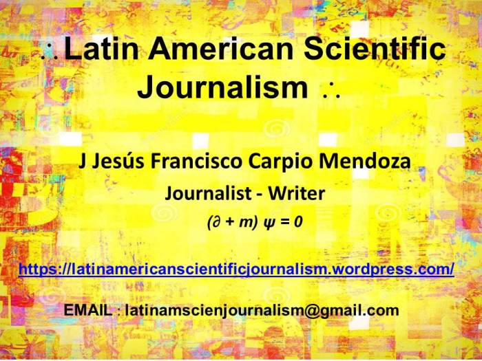 Latin American Scientific Journalism 